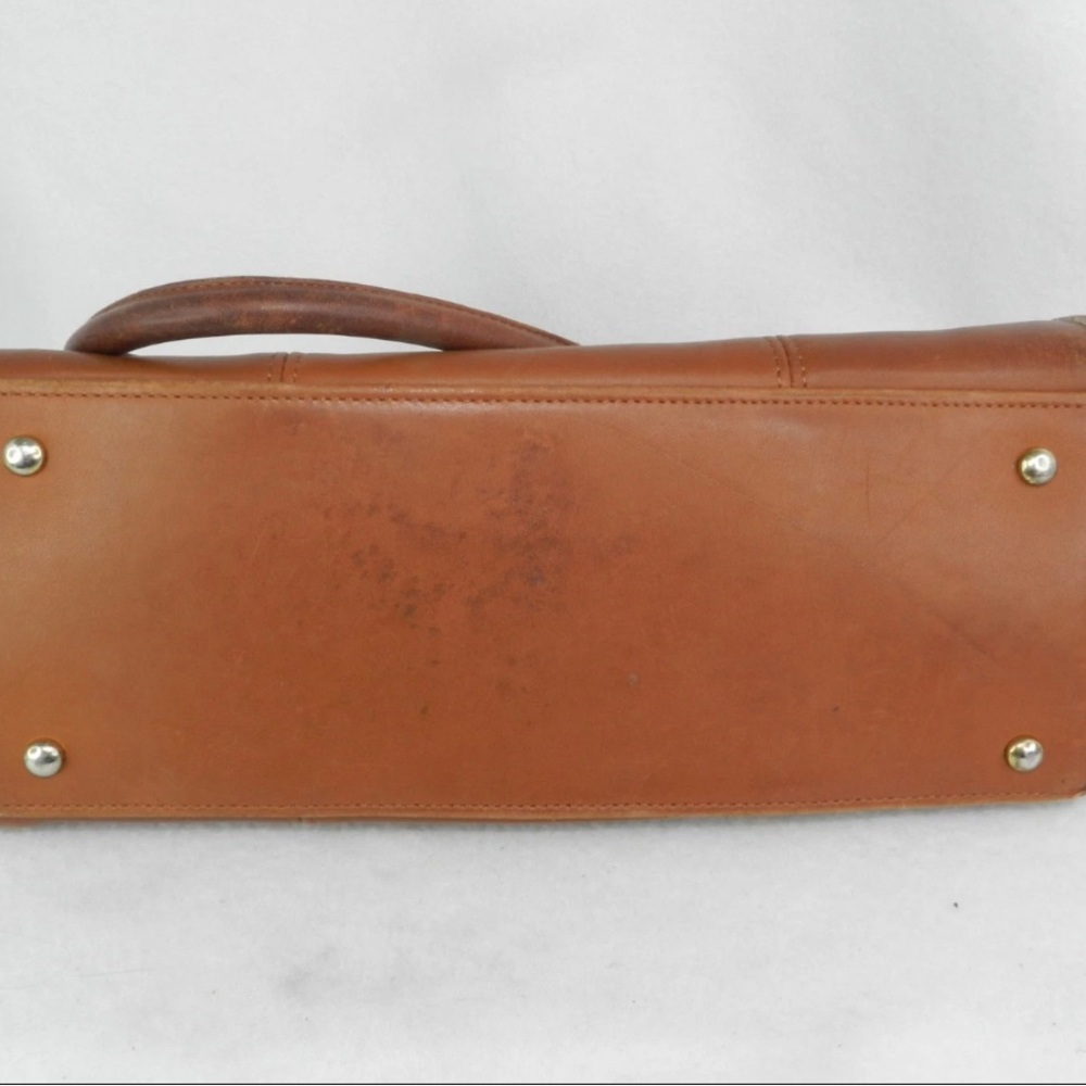 Coach Vintage 9871 Beaumont Doctor Satchel Bag British Tan Leather made in USA - Picture 8 of 8
